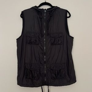 PH8 Womens Utility Hooded Nylon Vest Size L